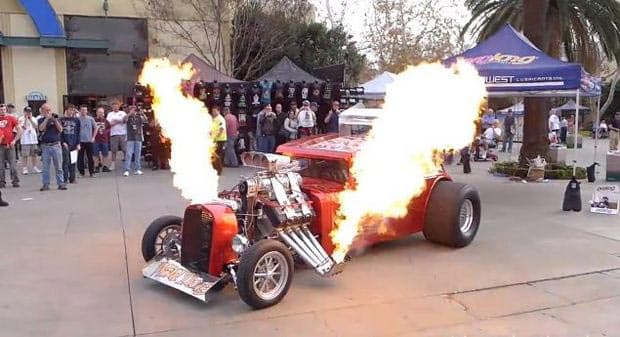 Dragsters at Cacklefest